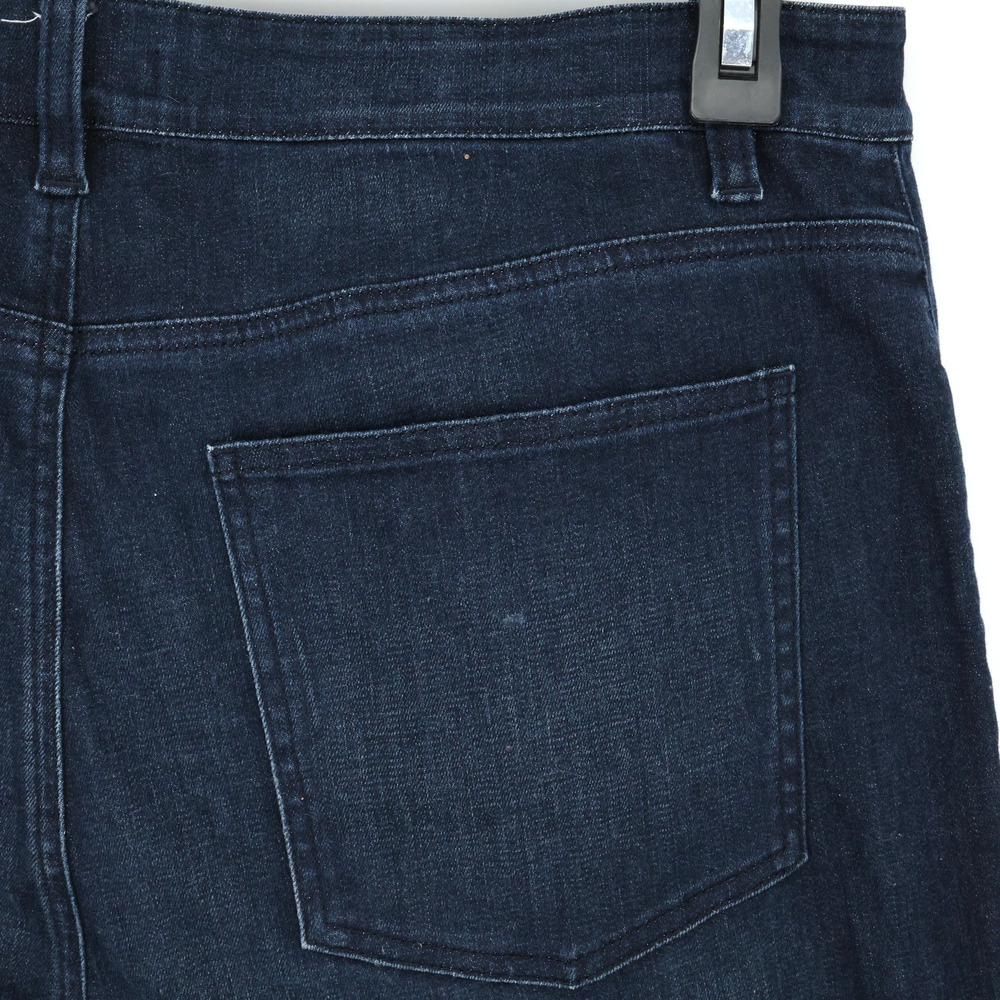 Eileen Fisher Jeans Womens 12 Blue Stretch Denim Straight Leg Preppy Academia - Picture 9 of 12